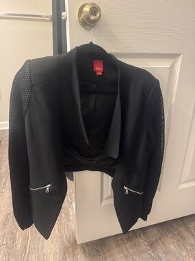 G.I.L.I. Black Blazer with Mesh Sleeves